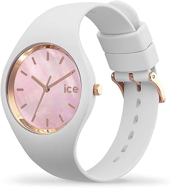 Ice-Watch, ICE pearl White pink, montre femme, montre blanche, montre avec bracelet en silicone, montre Ice-Watch, montre femme Ice-Watch, montre blanche femme, montre femme bracelet silicone, montre femme blanche, montre Ice-Watch femme, montre Ice-Watch